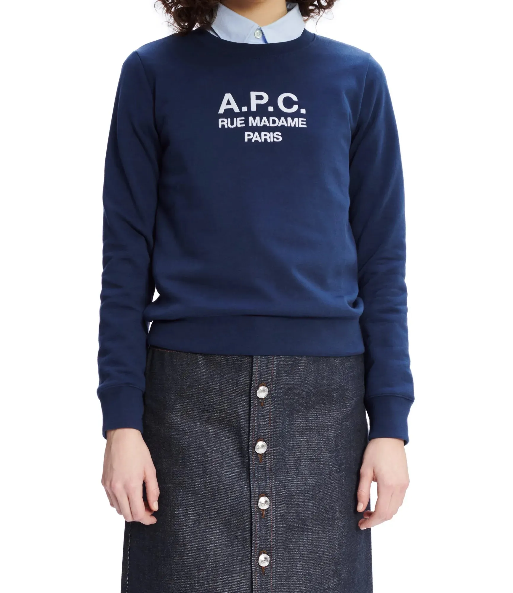 SUDADERA LOGO TINA NAVY