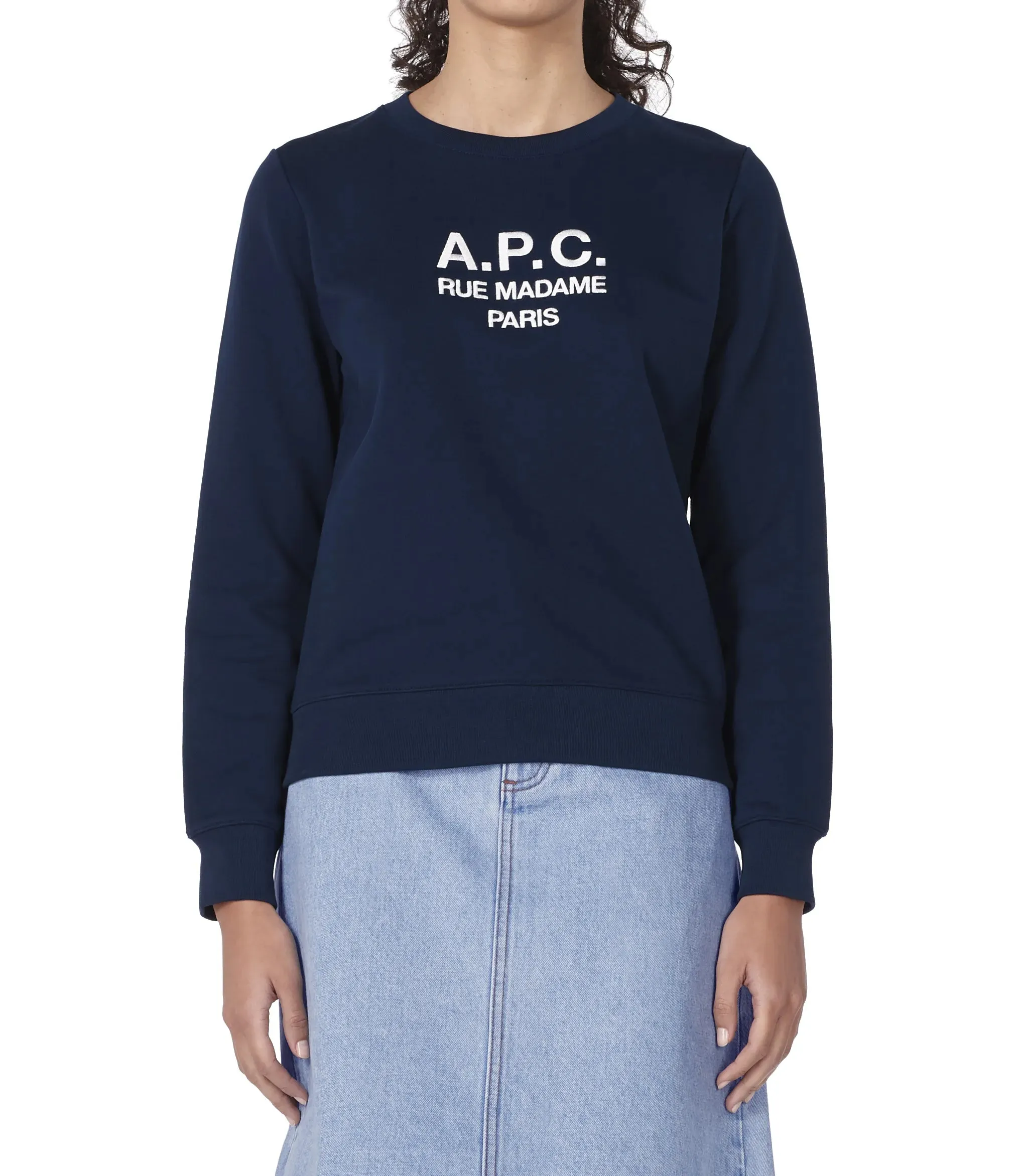 SUDADERA LOGO TINA NAVY