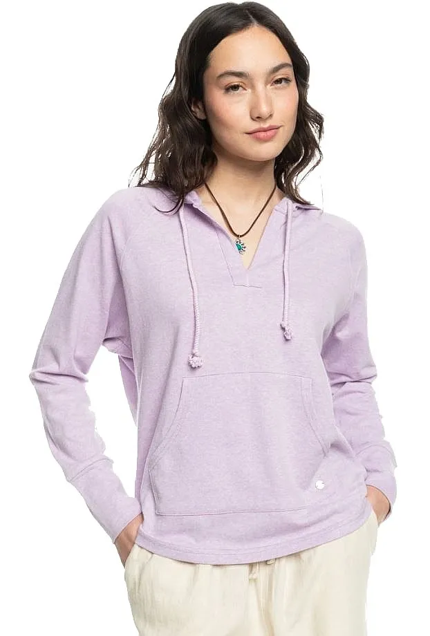 SUDADERA ROXY DESTINATION SURF  PKL0/CROCUS PETAL  WOMEN´S