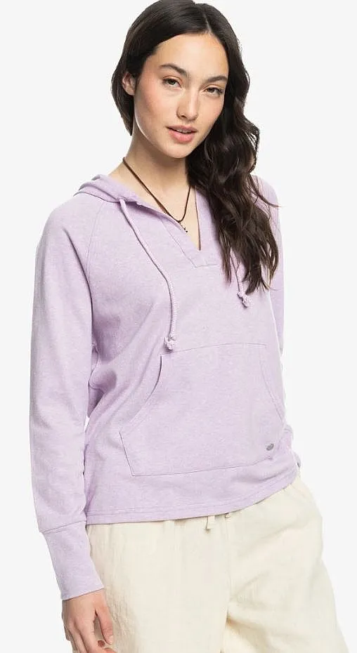 SUDADERA ROXY DESTINATION SURF  PKL0/CROCUS PETAL  WOMEN´S