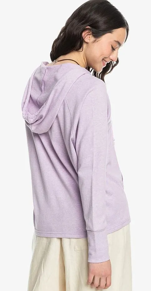 SUDADERA ROXY DESTINATION SURF  PKL0/CROCUS PETAL  WOMEN´S