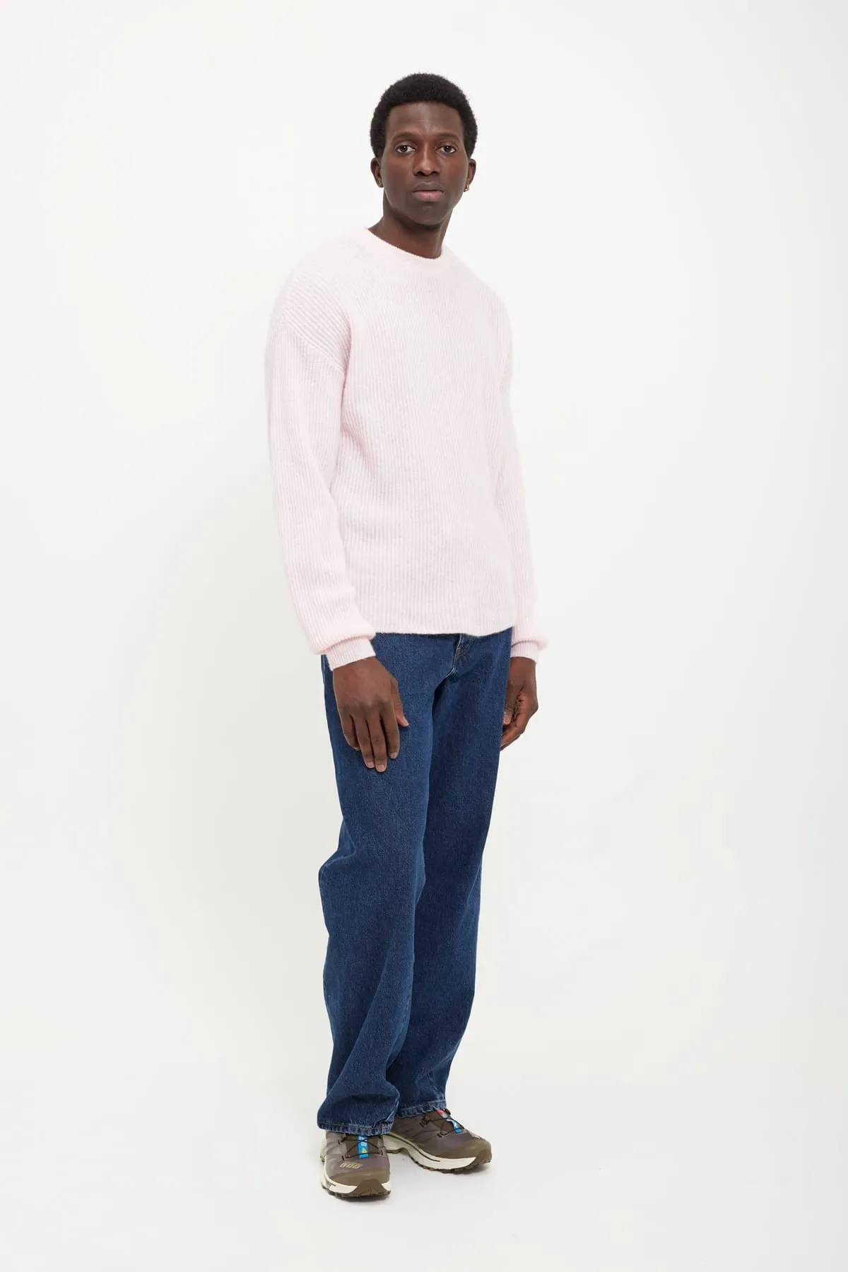 SUNFLOWER PINK AIR RIB SWEATER