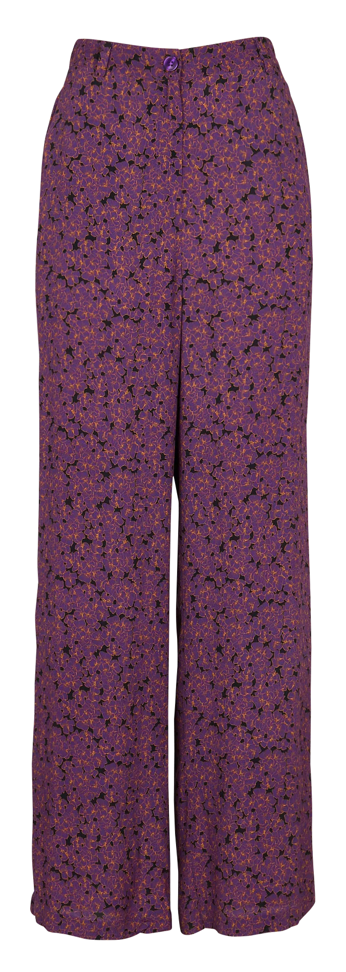 TAIGA  PANTALóN EVASé DE TALLE ALTO EN VIOLETA