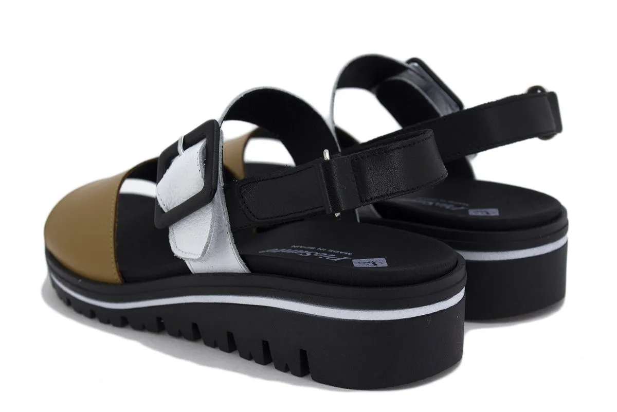 Tan Leather Removable Insole Sandal