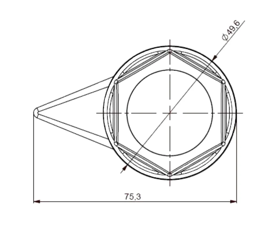 TAPA TORNILLO INDICADOR AMARILLO ALTO F32 NEON TIR