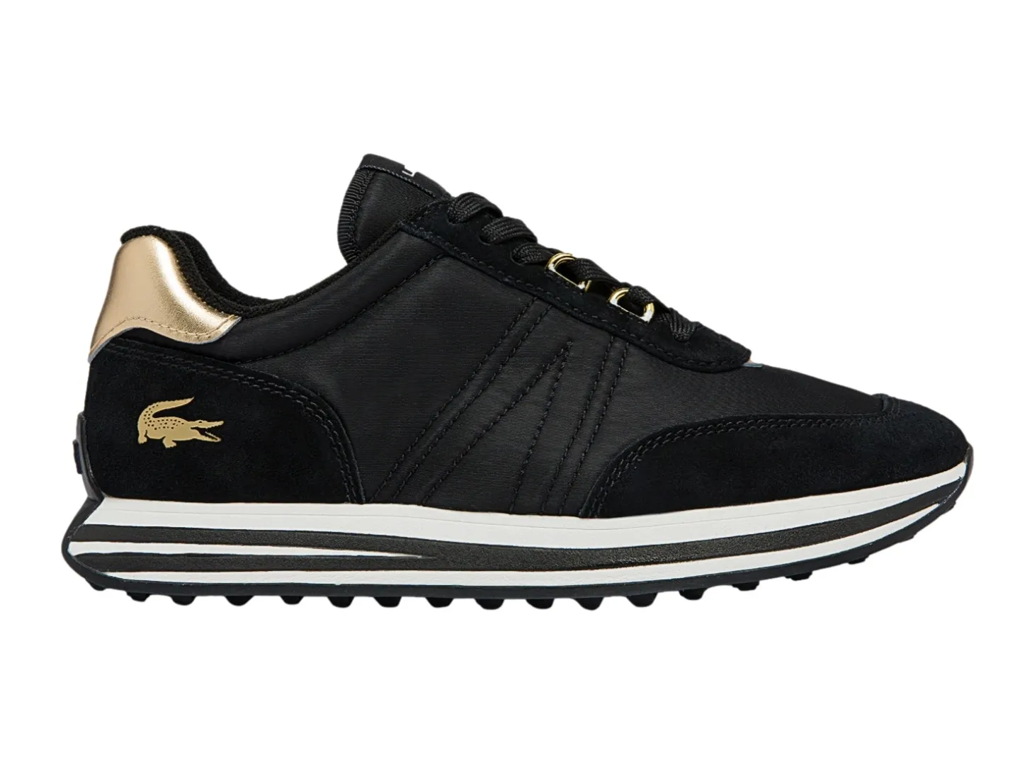 Tenis Lacoste Fa0086  Negro Para Mujer