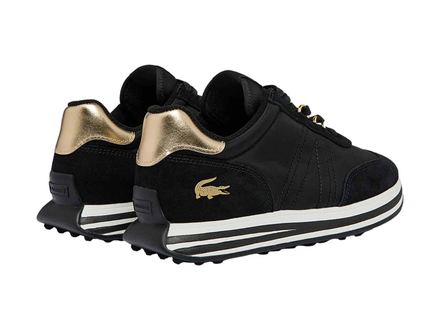 Tenis Lacoste Fa0086  Negro Para Mujer