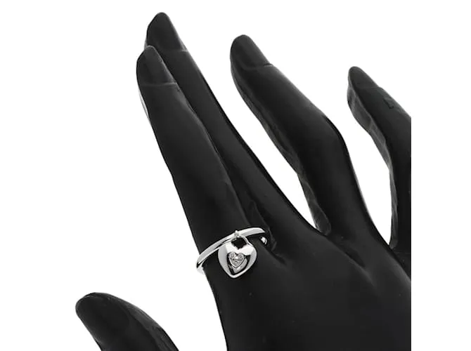 Tiffany & Co Anillo de diamante 3P en forma de corazón Tiffany 