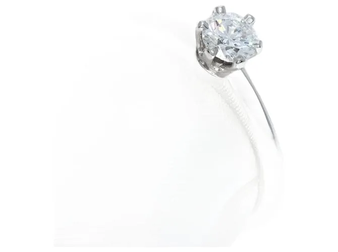 Tiffany & Co Anillo de diamante solitario de platino Tiffany 