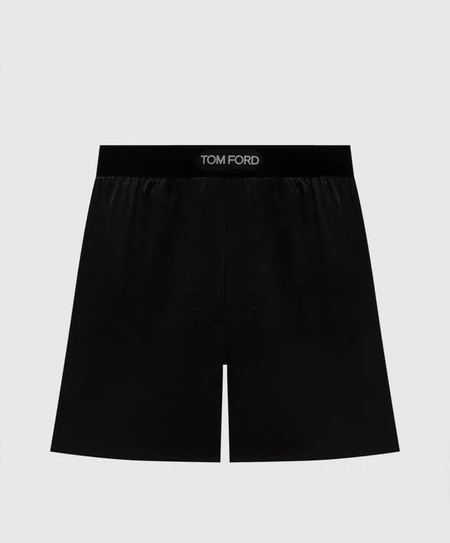 Tom Ford Black silk boxer briefs