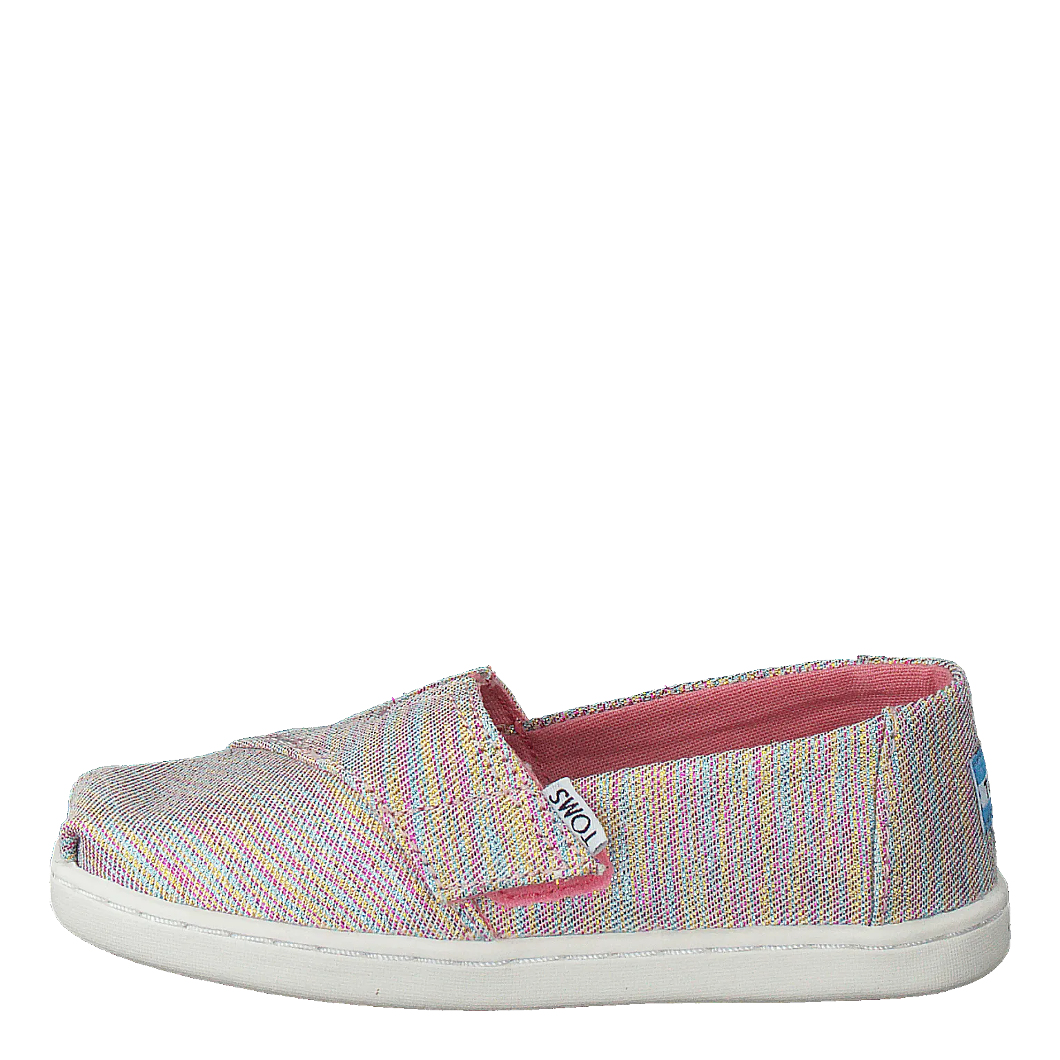 Toms zapatos Alpargata Tiny Pink Multi Twill Glimmer