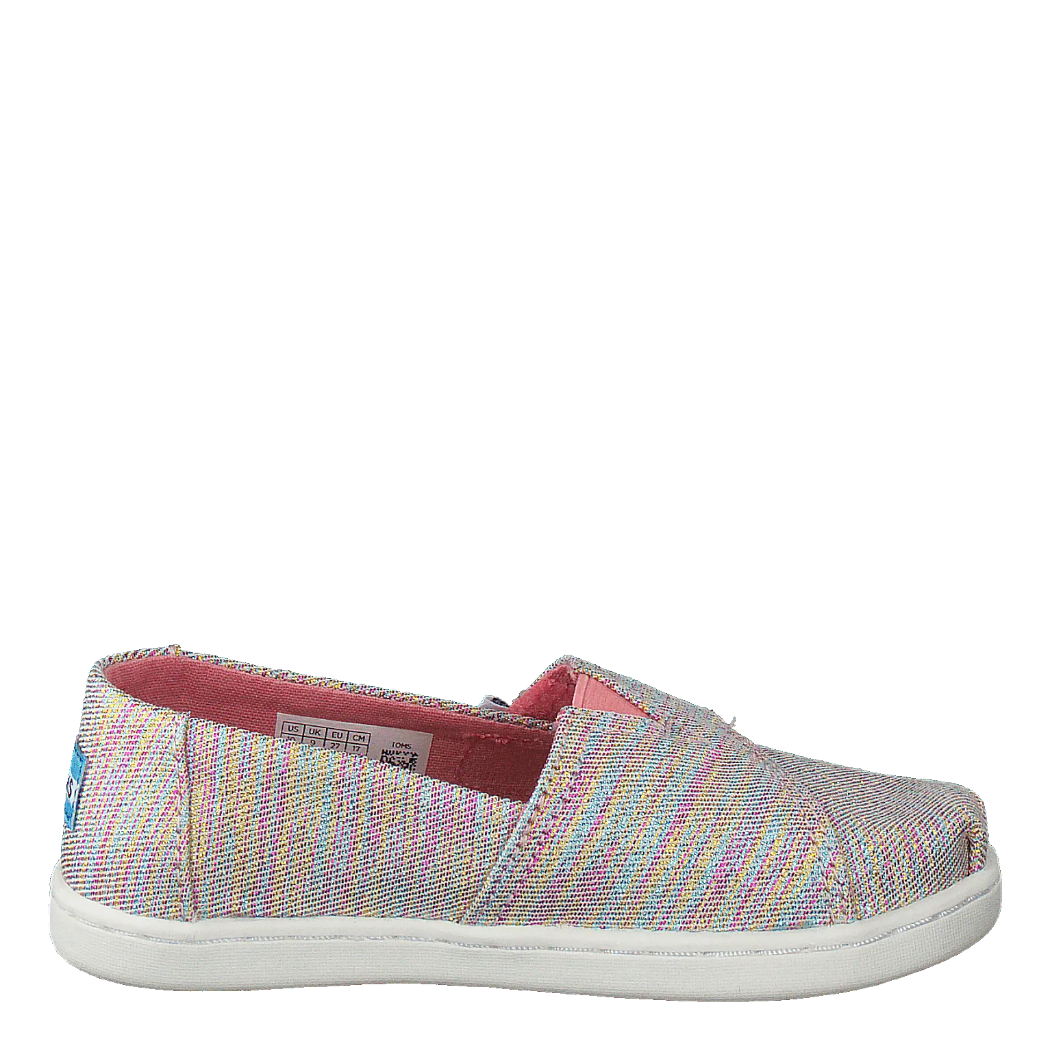 Toms zapatos Alpargata Tiny Pink Multi Twill Glimmer