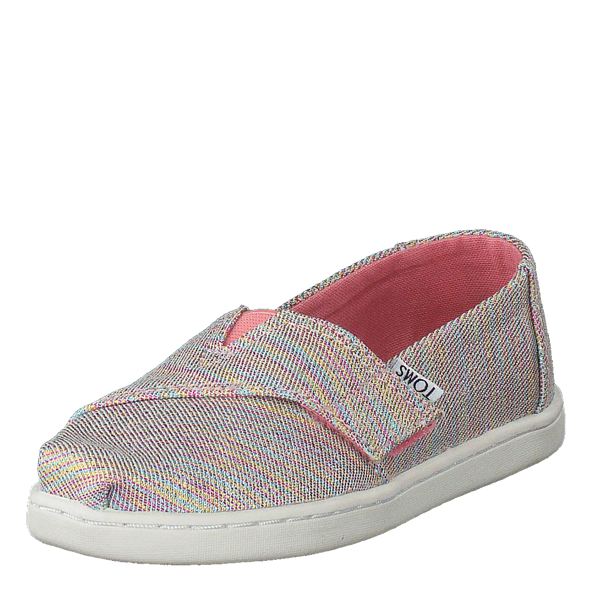 Toms zapatos Alpargata Tiny Pink Multi Twill Glimmer