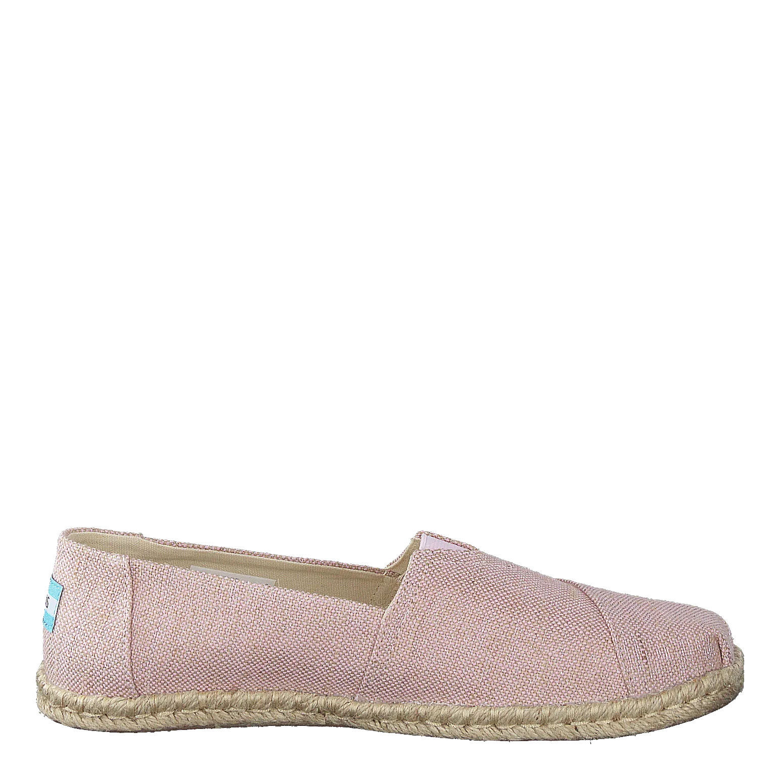 Toms zapatos Metallic Woven Rope Chalky Pink