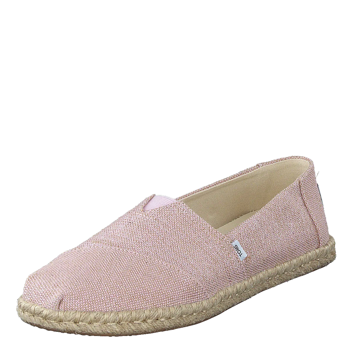 Toms zapatos Metallic Woven Rope Chalky Pink