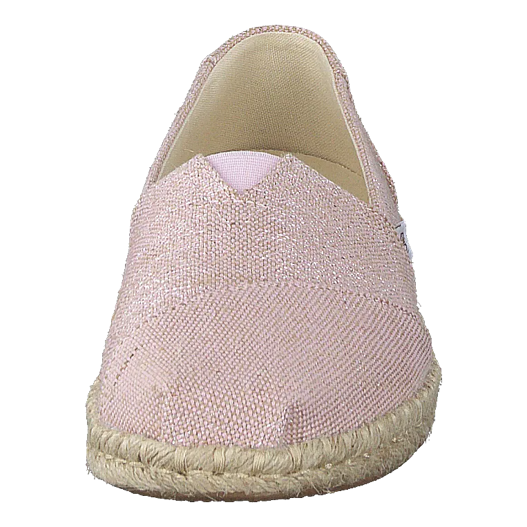 Toms zapatos Metallic Woven Rope Chalky Pink