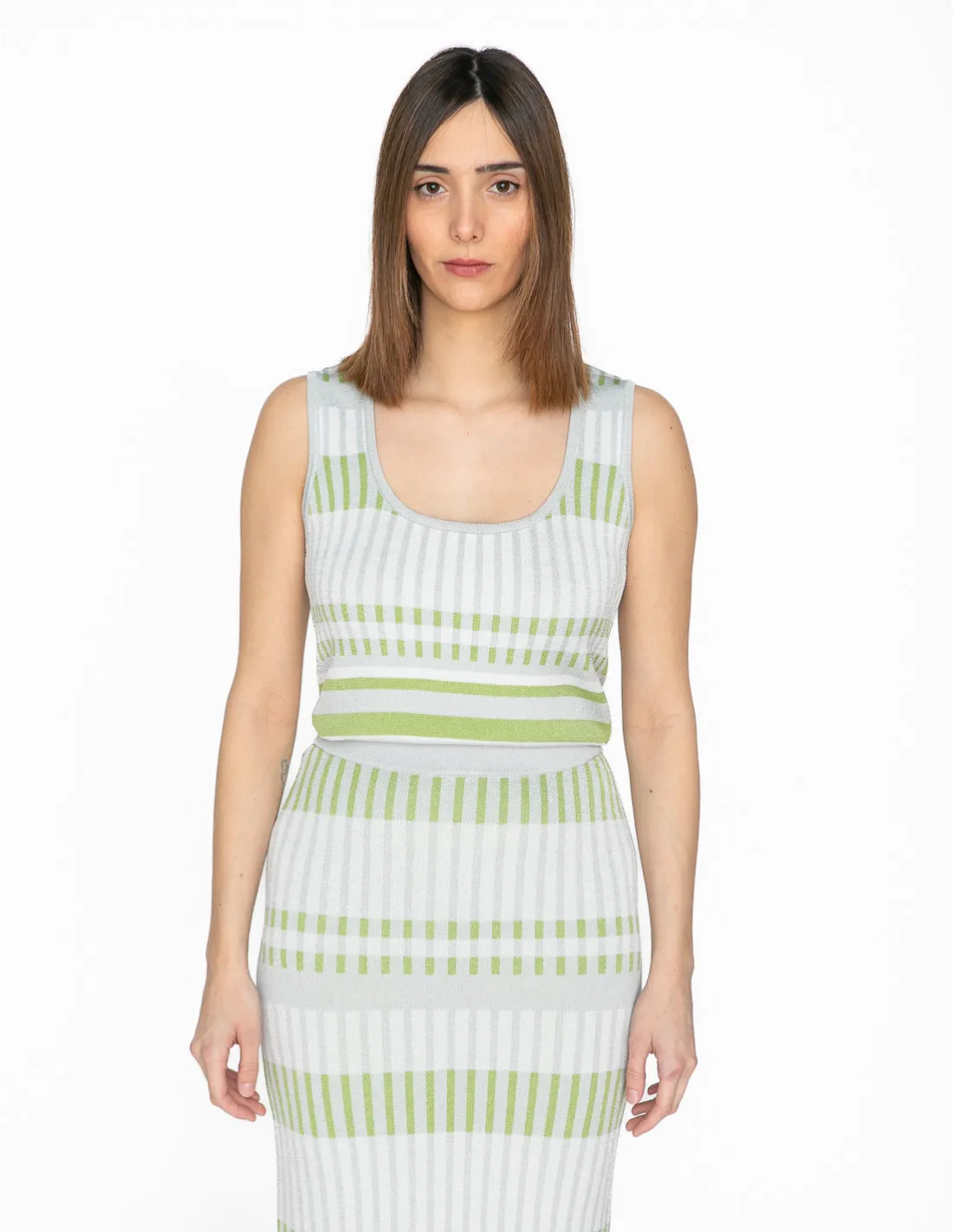 TOP PUNTO TIRANTES RAYAS VERDES VIRIATO
