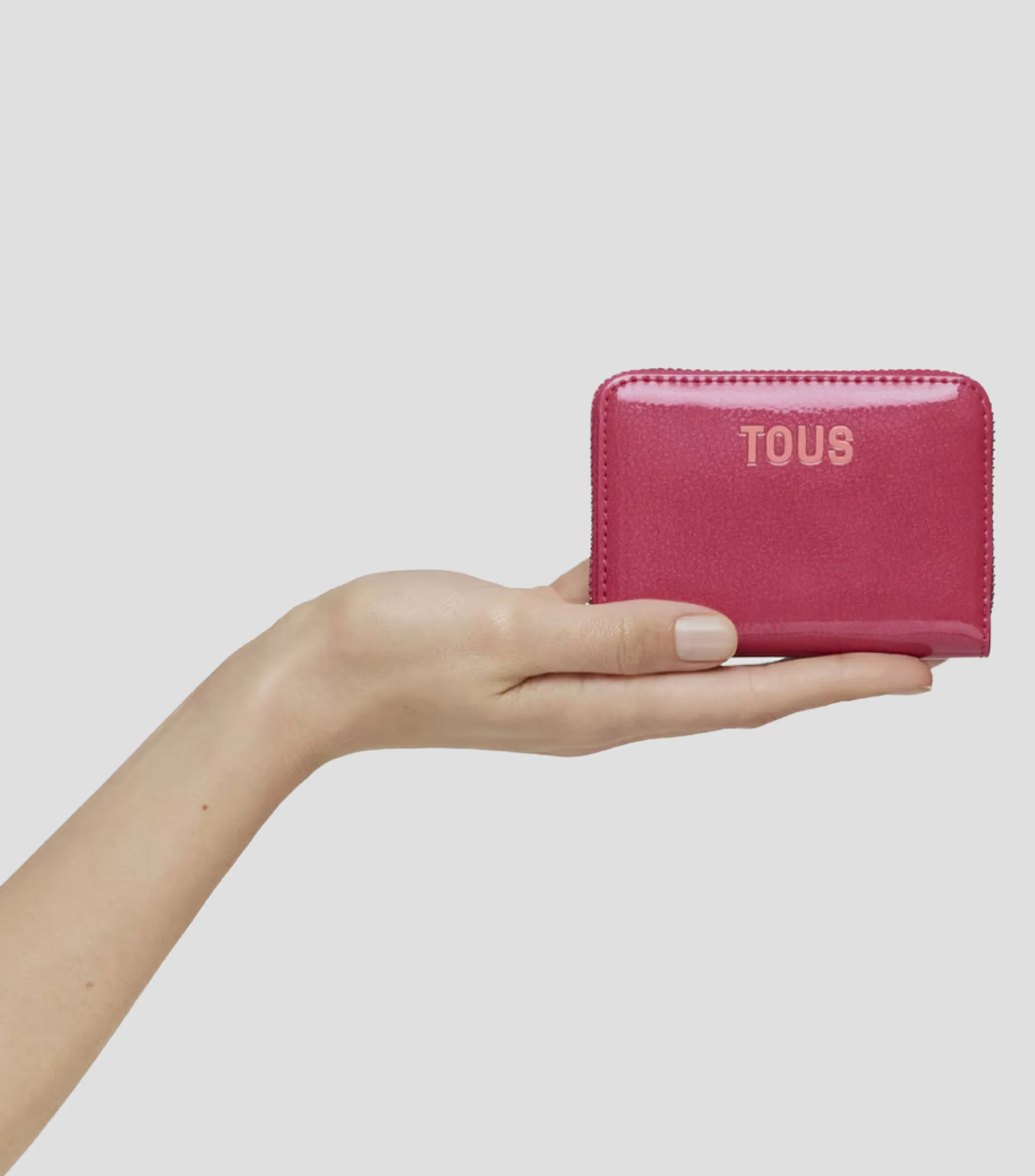 Tous Monedero Fucsia New Dorp con logo Mujer