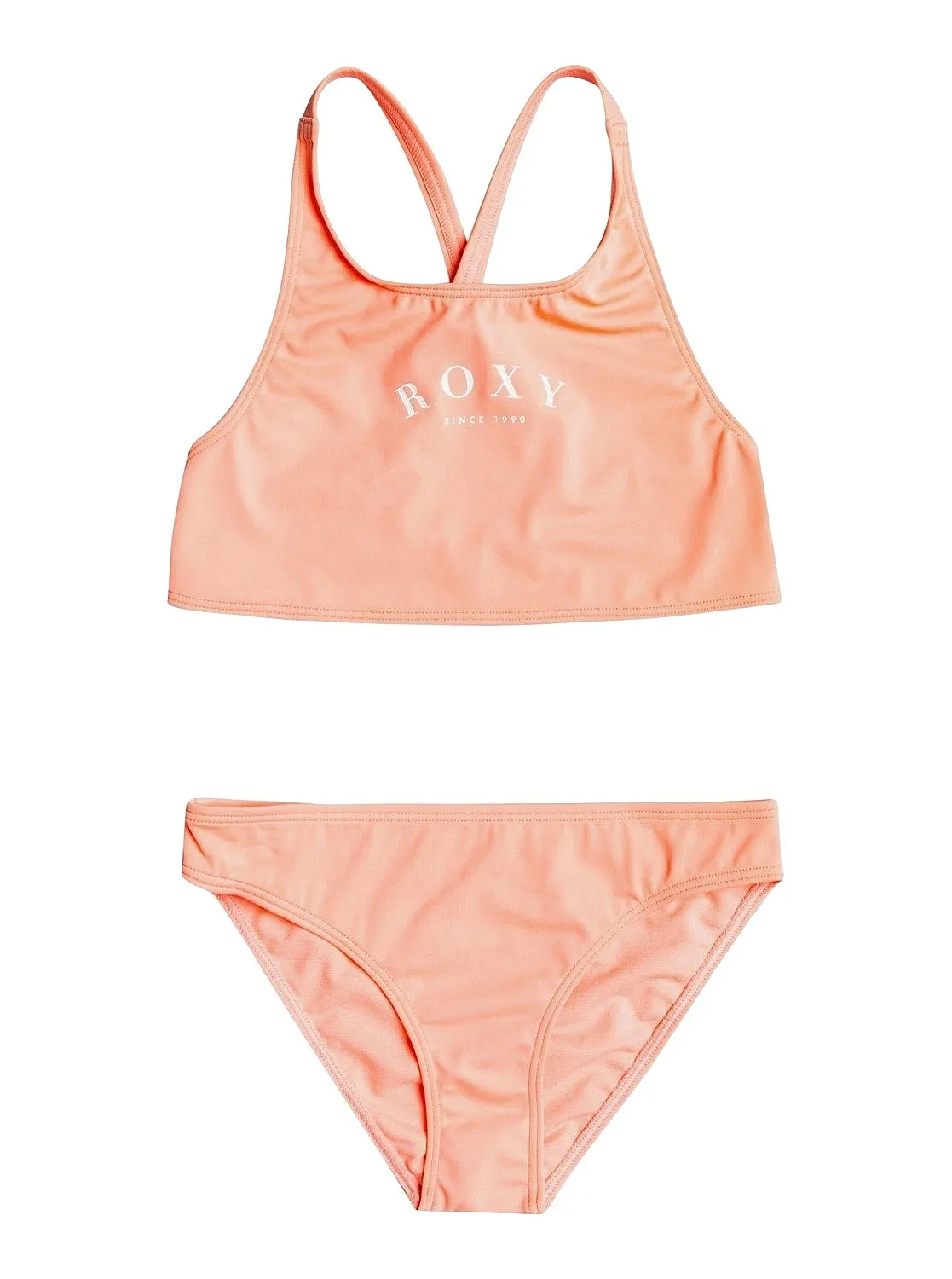 TRAJE DE BAñO ROXY JUST GOOD VIBES CROP TOP  MGE0/DESERT FLOWER  GIRL´S