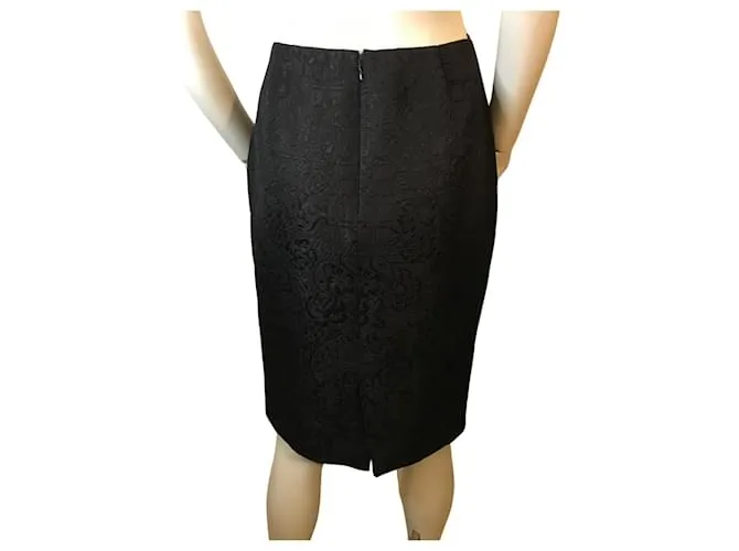 Traje Luisa Spagnoli brocado Negro 