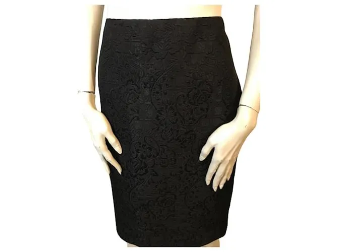 Traje Luisa Spagnoli brocado Negro 