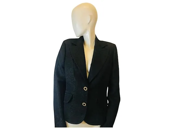 Traje Luisa Spagnoli brocado Negro 