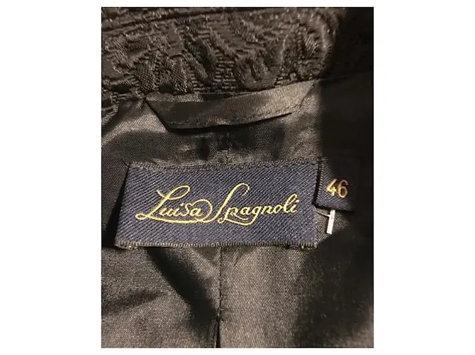 Traje Luisa Spagnoli brocado Negro 