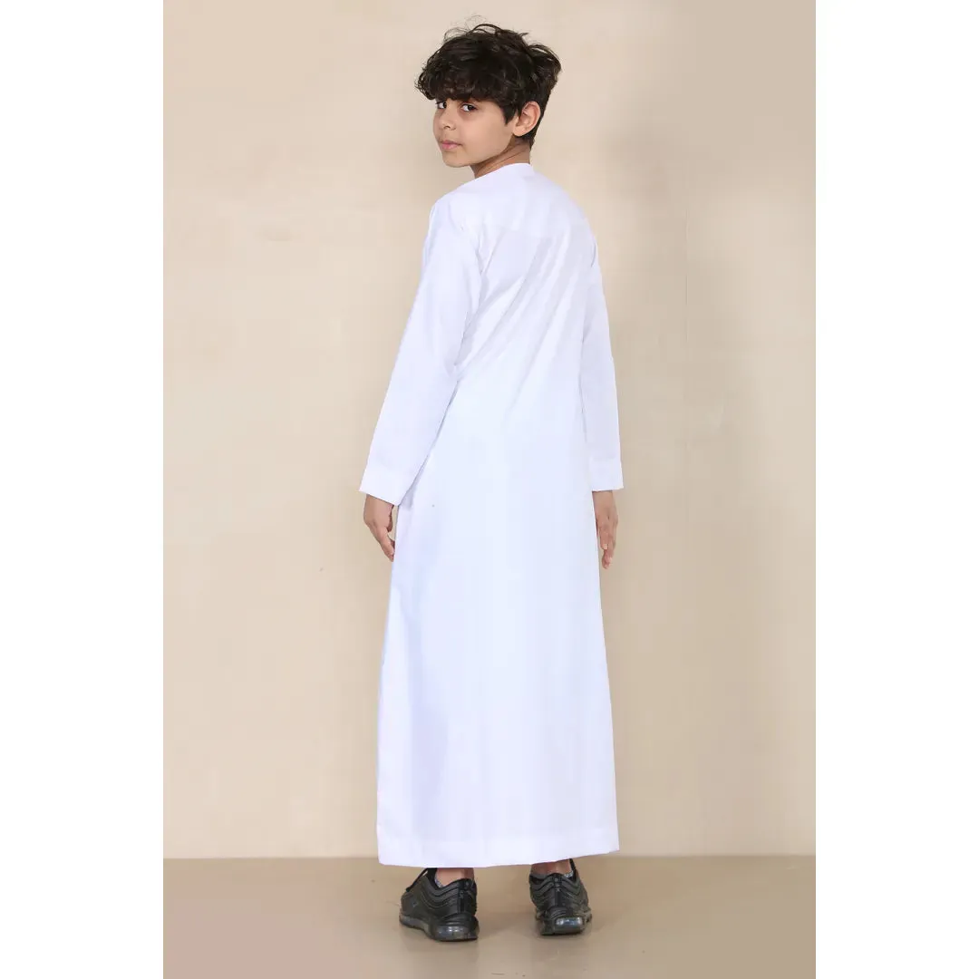 TT 001  BOY'S EMIRATI THOBE TASEL DE CUERDA DE ROPA ISLáMICA
