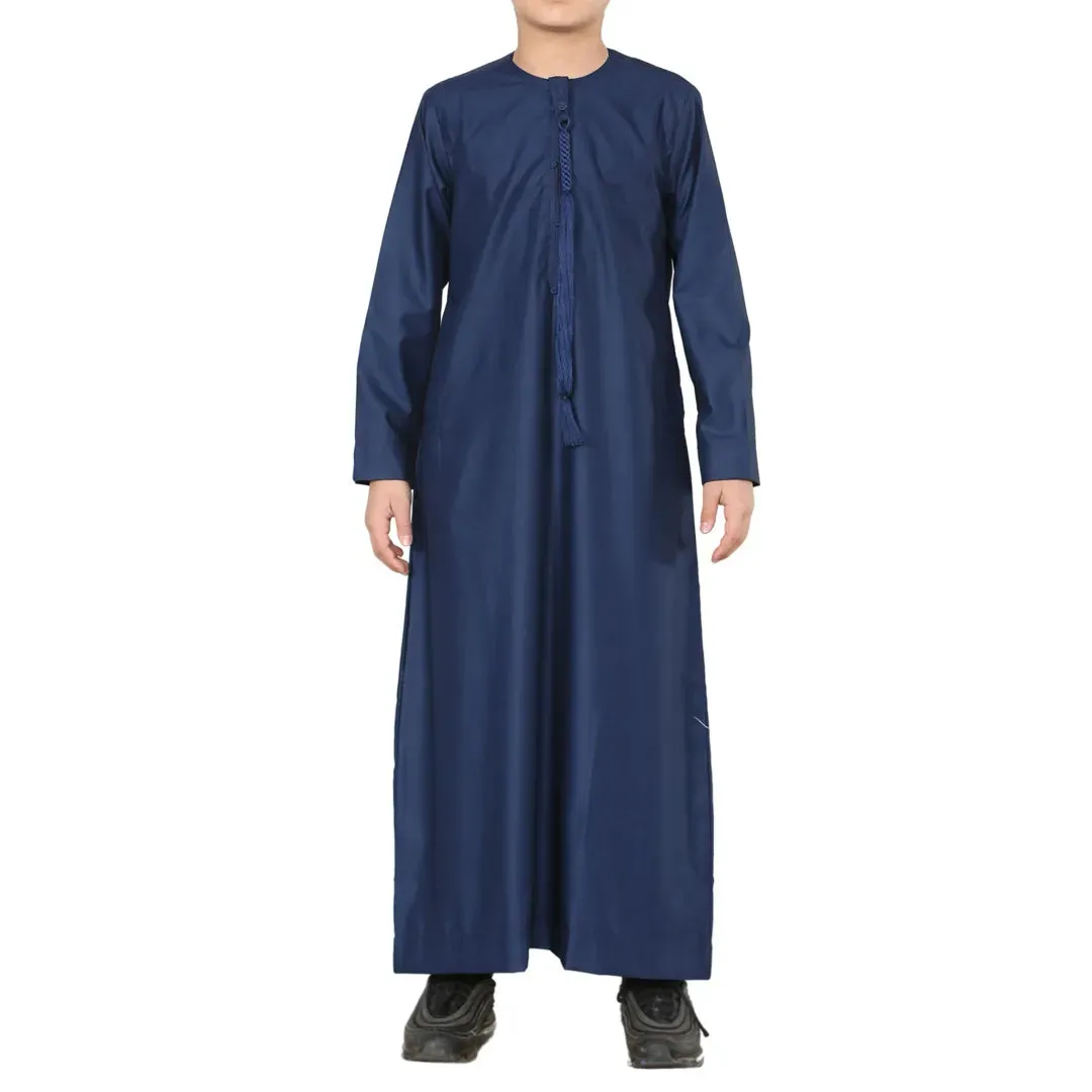 TT 001  BOY'S EMIRATI THOBE TASEL DE CUERDA DE ROPA ISLáMICA