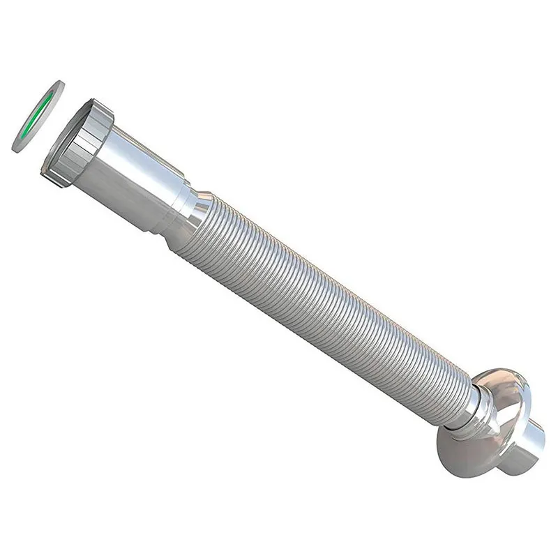 Tubo Sifón Extensible Cromado