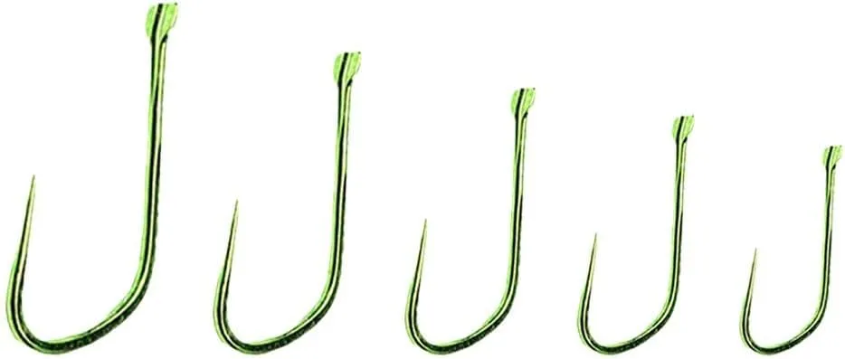 Una opción fiable: este paquete contiene un total de 50 ganchos de carpa sin rebaba hechos para el éxito de la pesca (número 7)