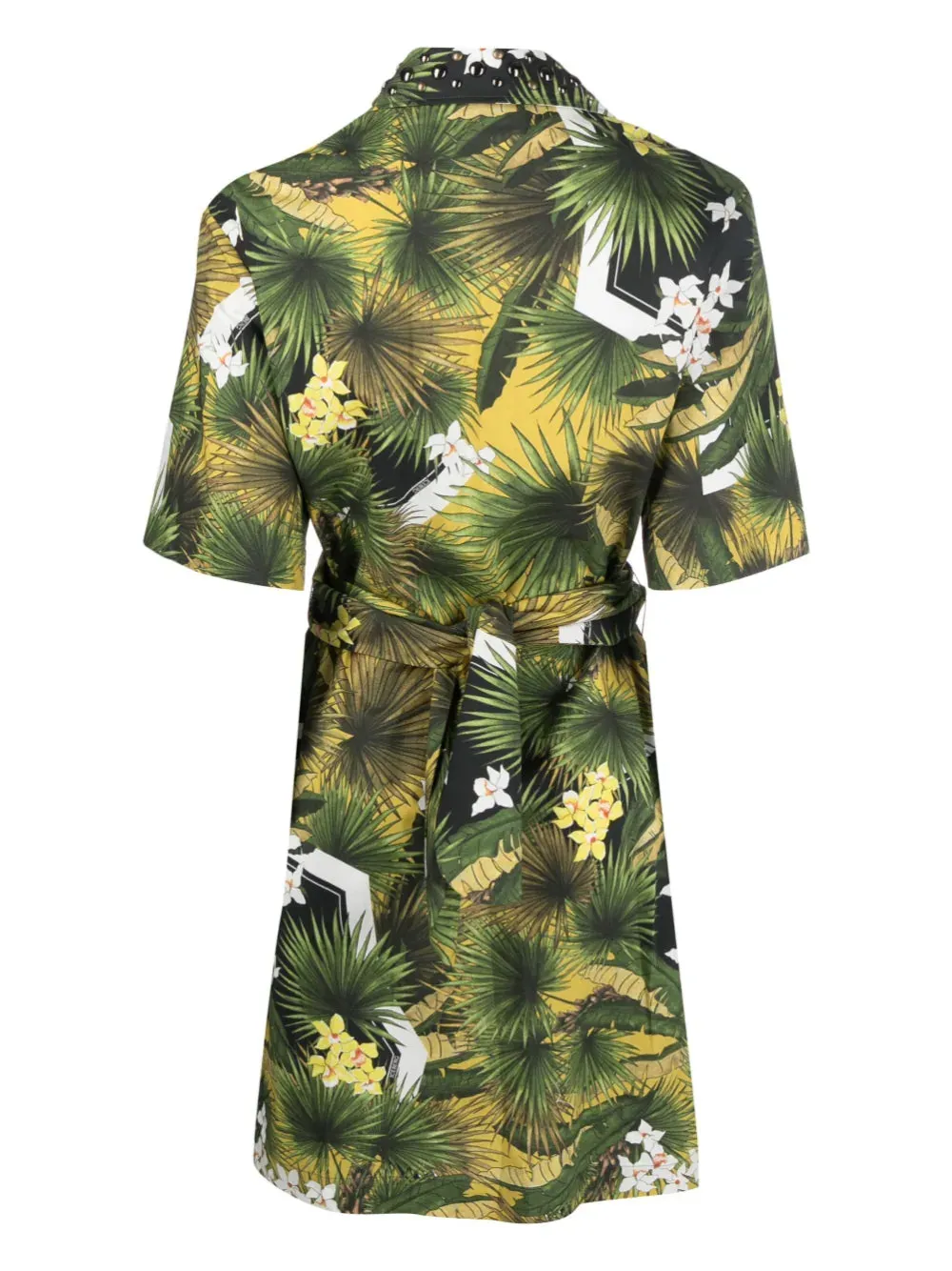 VESTIDO CAMISERO PRINT TROPICAL