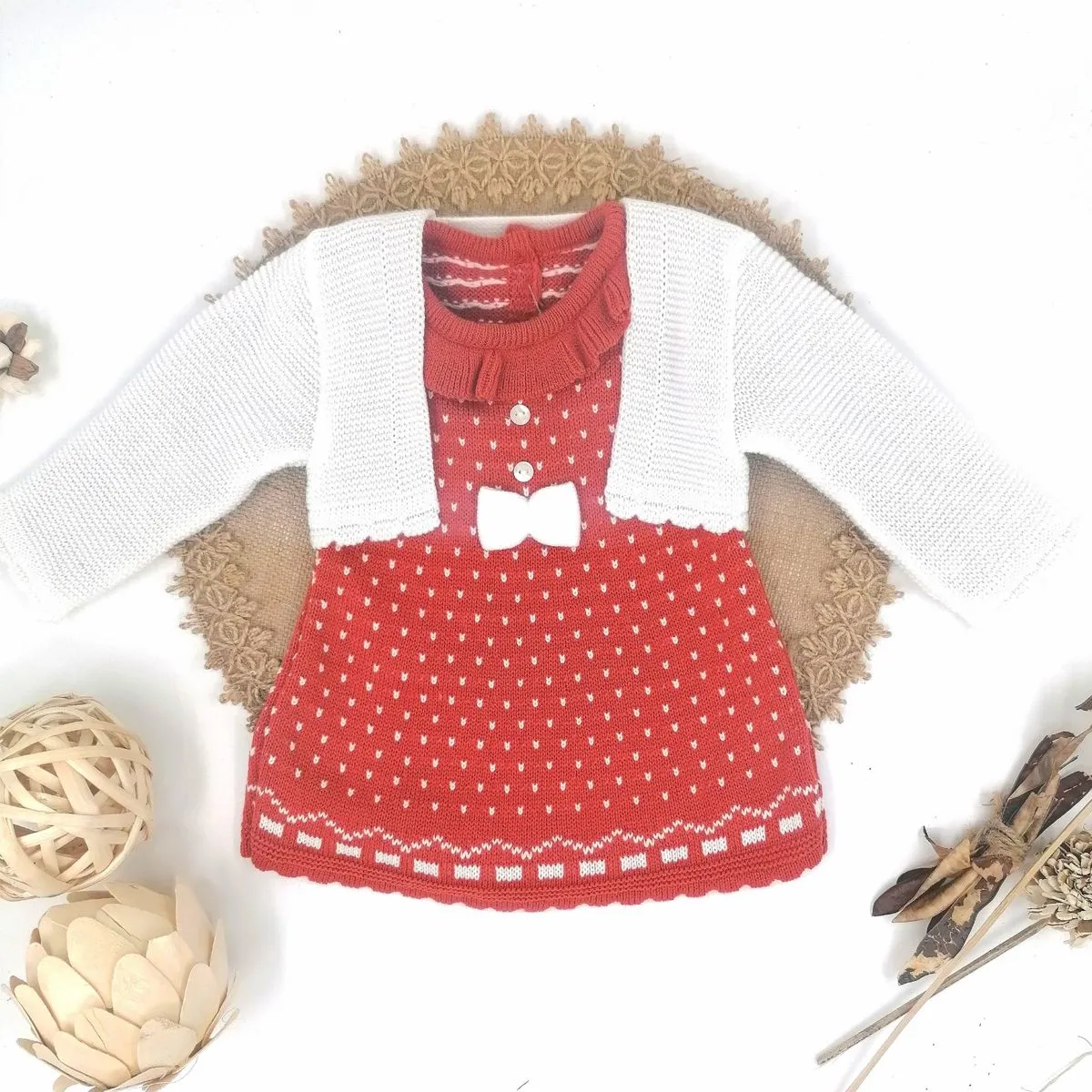 Vestido Con Chaqueta Lana Baby Fashion