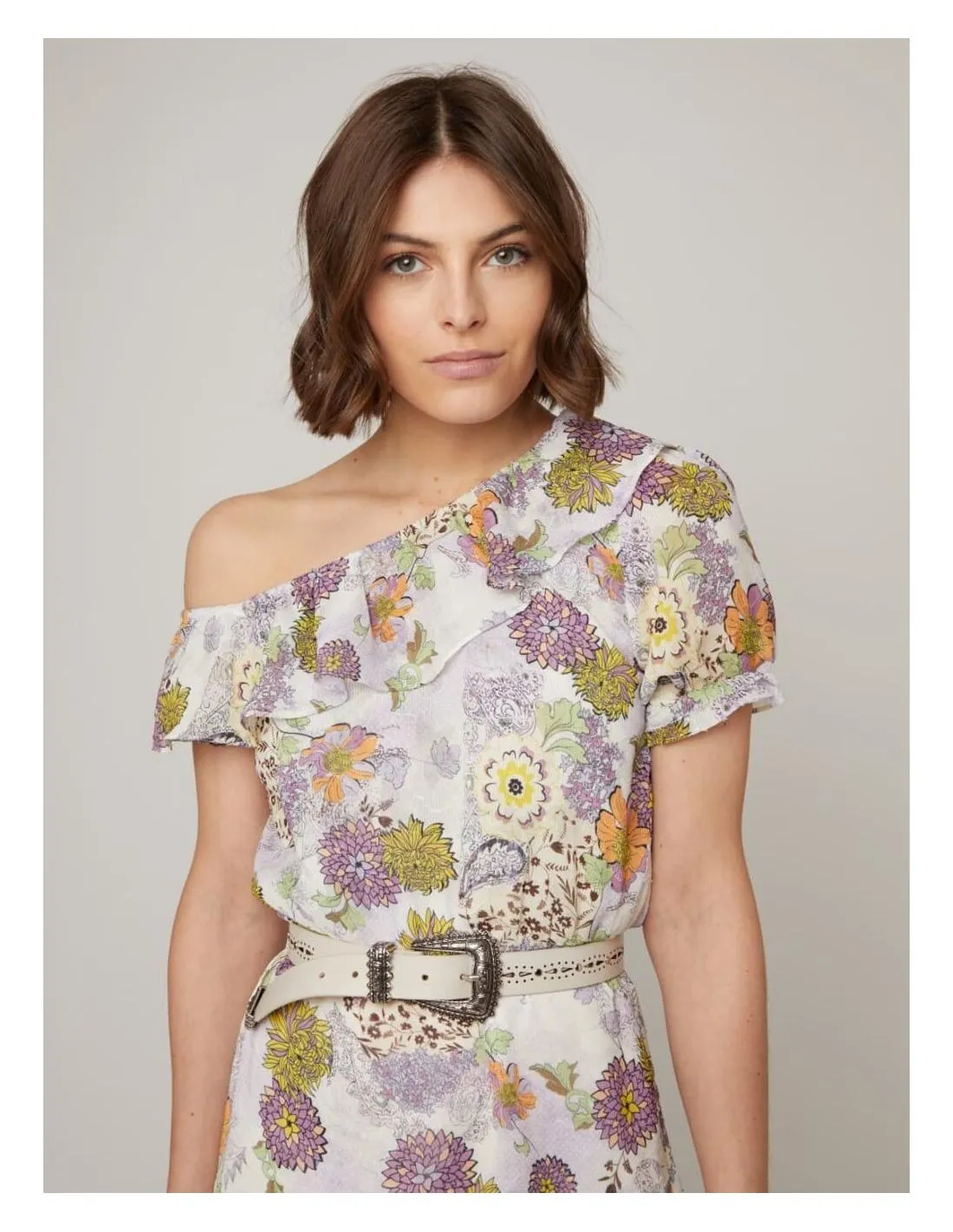 VESTIDO CORTO ASIMÉTRICO BERENICE RACY