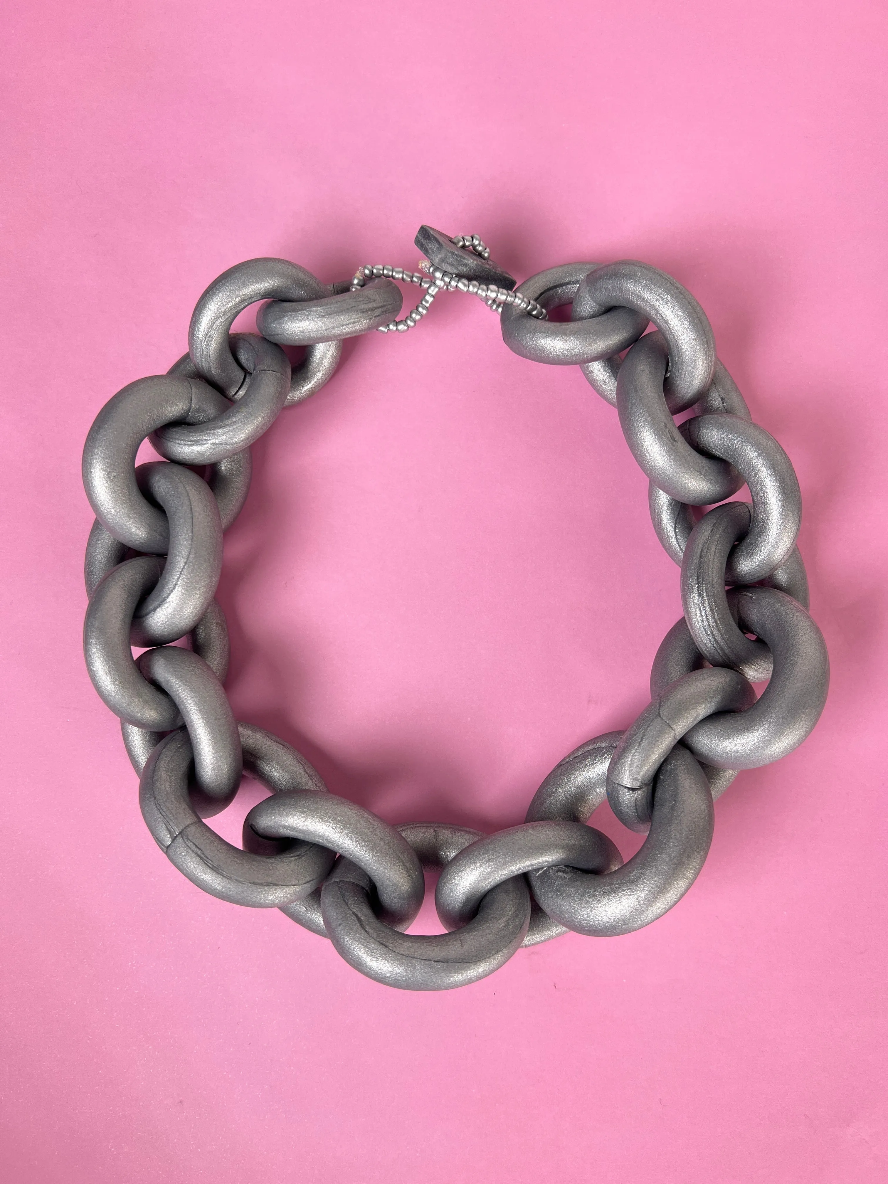 VIRGINIA DEMARIA Collar Eslabón Plata