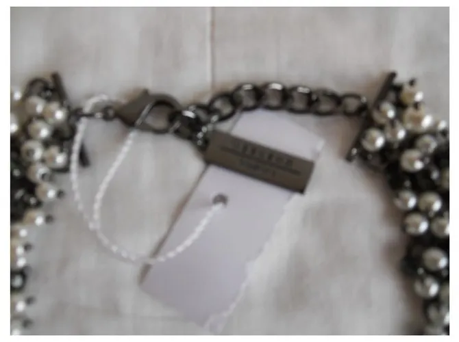 Weekend Max Mara Collar de perlas artificiales MAX MARA WEEKEND Negro Blanco 