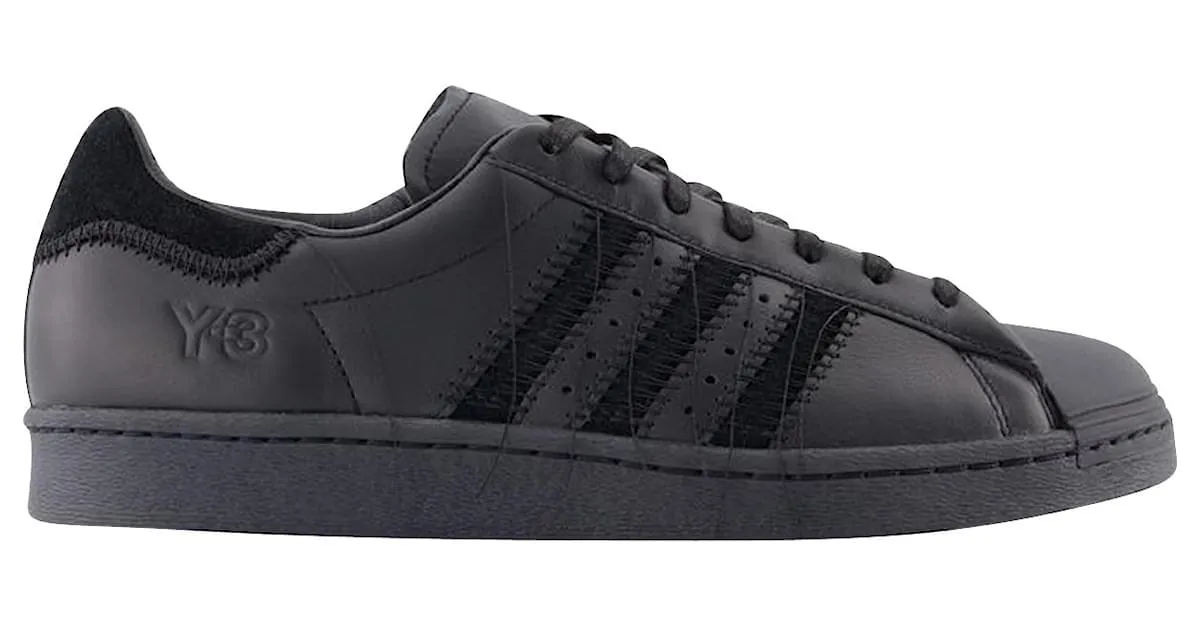 Y3 Y3 ZAPATILLAS SUPERSTAR Y3  CUERO  NEGRO 