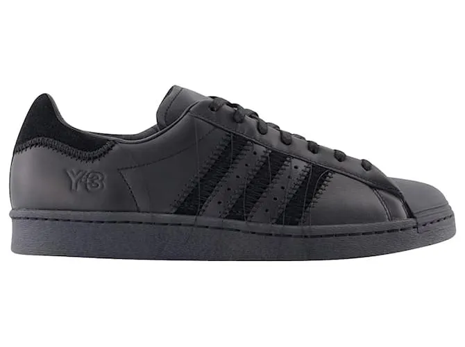 Y3 Y3 ZAPATILLAS SUPERSTAR Y3  CUERO  NEGRO 