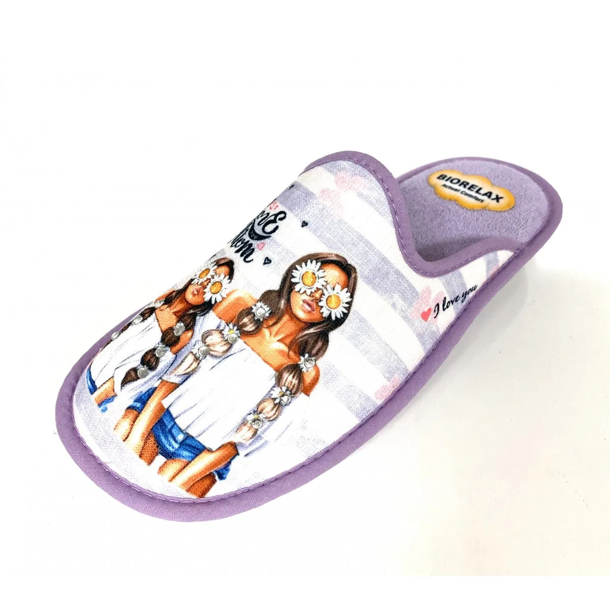 Zapatilla Casa verano Biorelax chica lavanda janeiro Bio4151