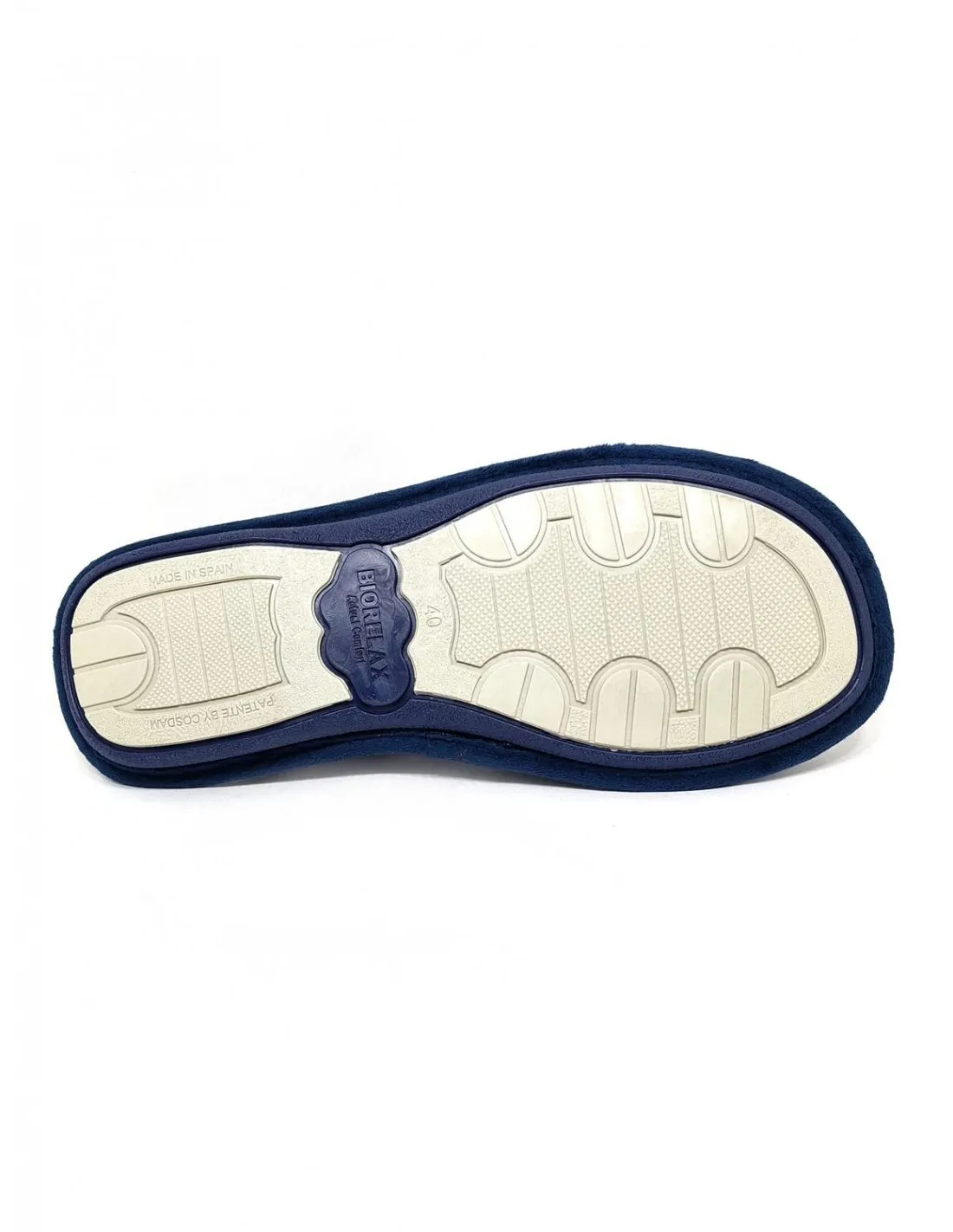 Zapatilla de hombre Biorelax en azul marino 1445