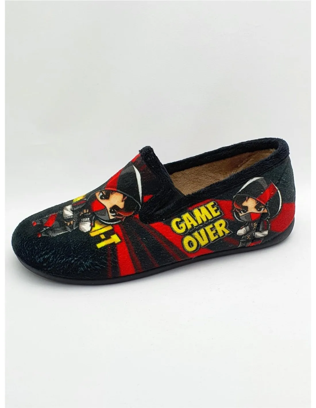 ZAPATILLA DE NINO CHISPAS EN NEGRO 10048  CHISPAS