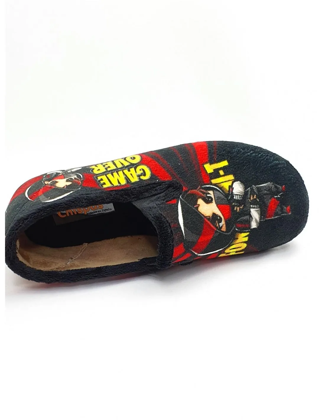 ZAPATILLA DE NINO CHISPAS EN NEGRO 10048  CHISPAS