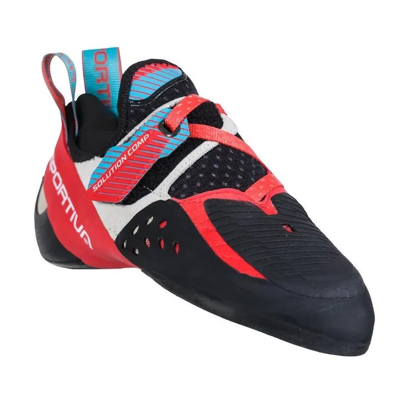 Zapatillas de escalada La Sportiva Solution Comp (Hibiscus/Azul malibú) Mujer