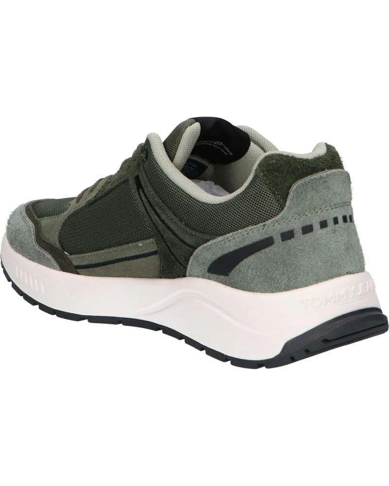 Zapatillas deporte TOMMY HILFIGER  de Hombre EM0EM01494 RUNNER MIX MATERIAL  M00 DEEP WOODS