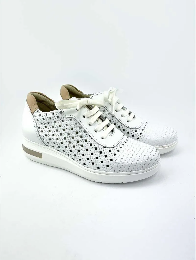 Zapatillas deportivas Casual troquelada Lince 12902 blanco