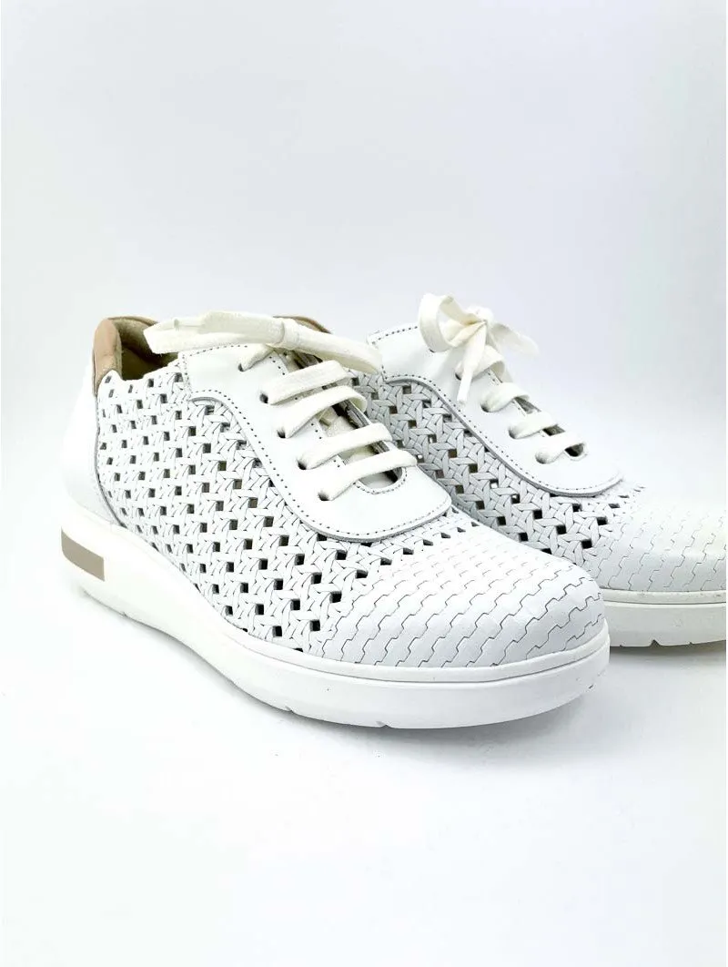 Zapatillas deportivas Casual troquelada Lince 12902 blanco