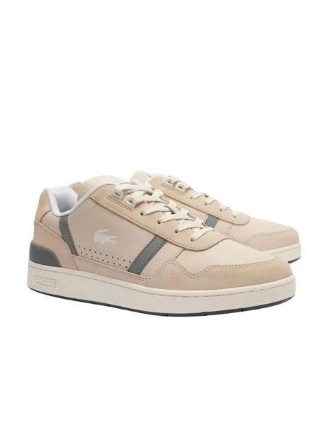 ZAPATILLAS LACOSTE TCLIP DE HOMBRE EN PIEL DE DISEñO A TONO