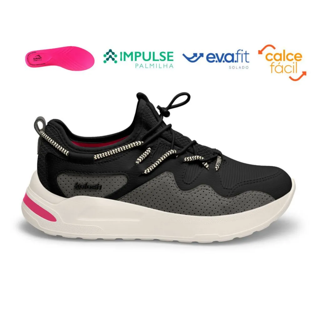 Zapatillas Urbanas Para Mujer Kolosh Negro 2