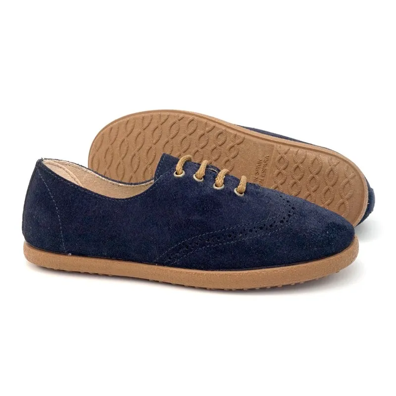 Zapato blucher niño en serraje