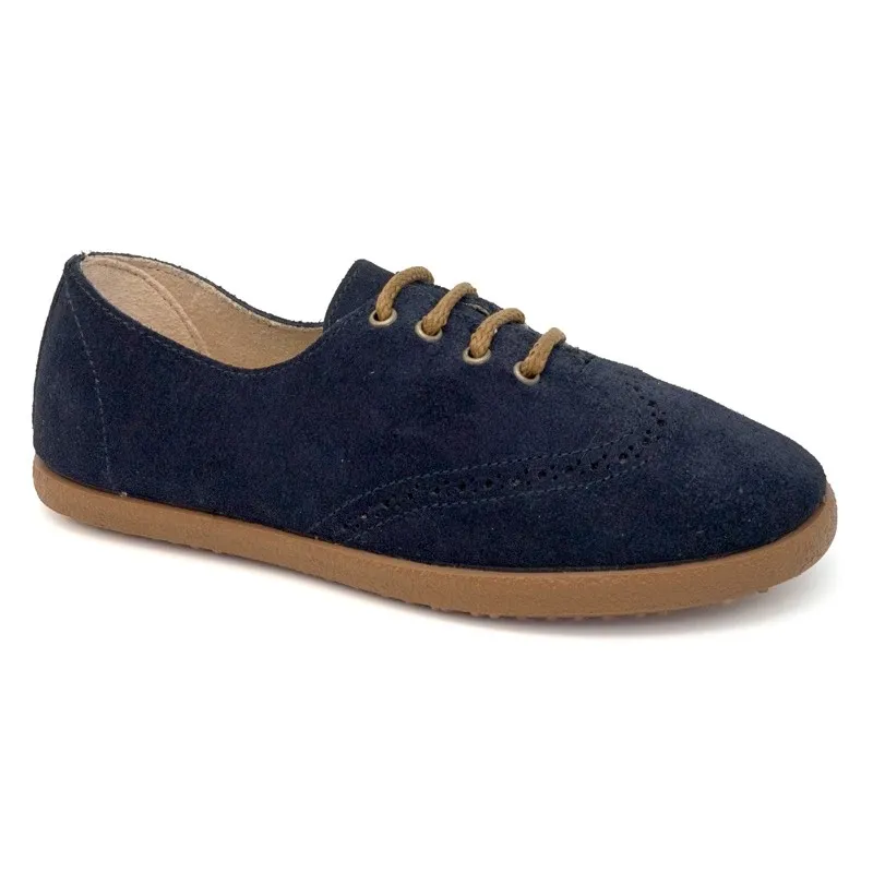 Zapato blucher niño en serraje